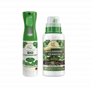 BIO Monstera Pflege-Set – 2-Stufen Blatt & Wurzel – Blattspray + Konzentrat – 16 Mikronährstoffe