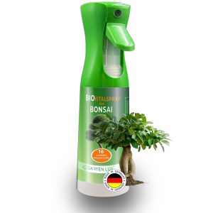 BIO Vital Spray für Bonsai Pflanzenblätter 300ml. mit 16 Spurennährstoffen zum Bonsaipflege sprühen anwendungsfertiges Hochester.