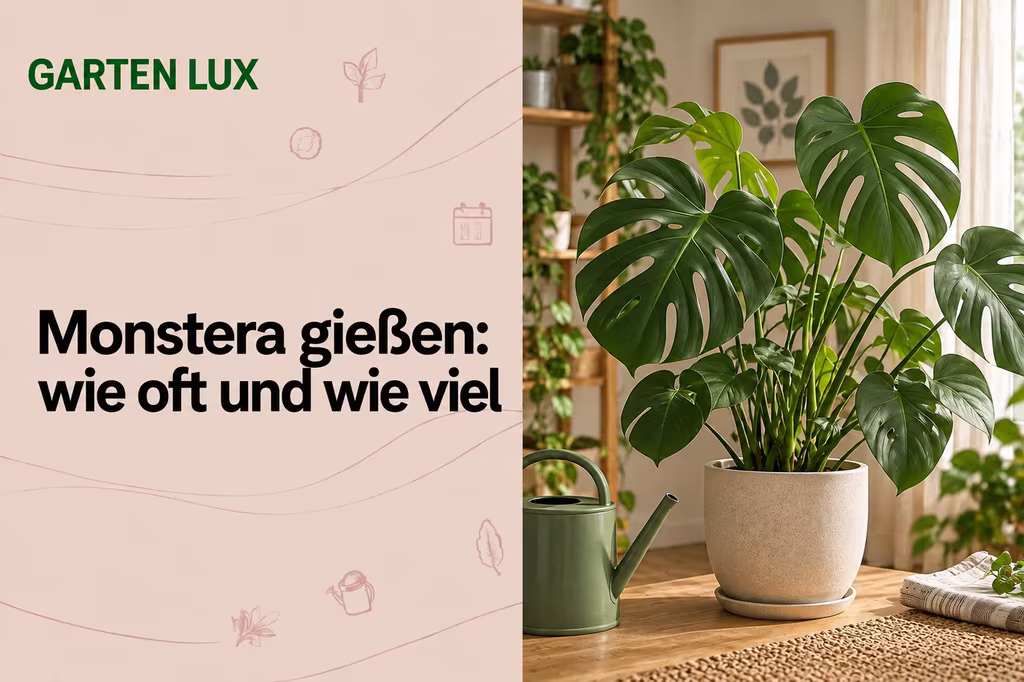 Monstera gießen: wie oft und wie viel Wasser sie wirklich braucht